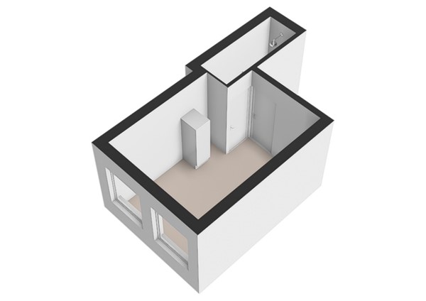 Plattegrond - Molenstraat 34A, 2611 KB Delft - Molenstraat 34A_1e verdieping_3D.jpg